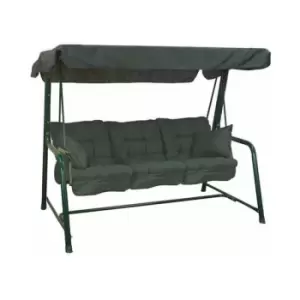 image of Glendale 3 Seater Green Hammock - Plain Green