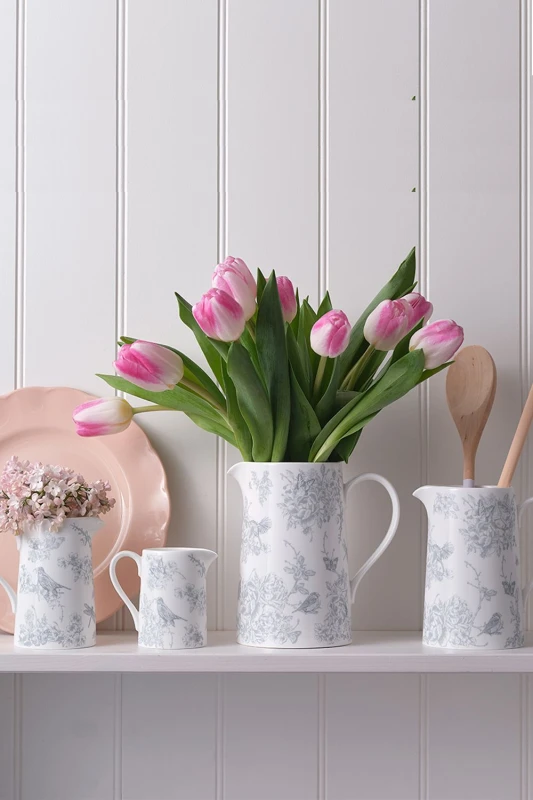 Image of VICTORIA EggS Wildlife in Spring Fine Bone China Jug 275ml Multi