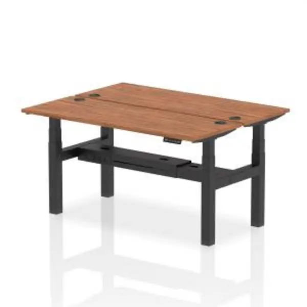 Image of Air Back-to-Back 1600 x 600mm Height Adjustable 2 Person Bench Desk DYNHA02202