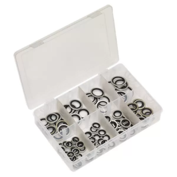 Image of Sealey AB010DS Bonded Seal (Dowty Seal) 88pc - Metric