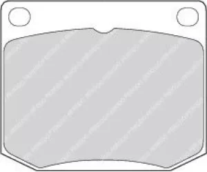 Image of Ferodo FDB818 Brake Pad Set Front Axle Premier Car