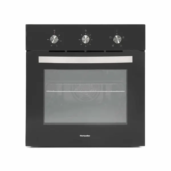 image of Montpellier Built-in Electric Single Oven Slim Depth Black MSFO59B