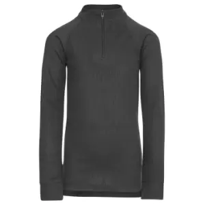 Image of Trespass Childrens/Kids Wise360 1/2 Zip Baselayer Top (5/6 Years) (Black)