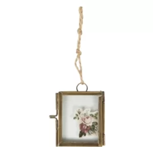 Image of Sass & Belle Brass Finish Mini Hanging Photo Frame