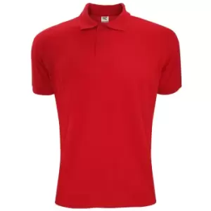 SG Mens Polycotton Short Sleeve Polo Shirt (3XL) (Red)