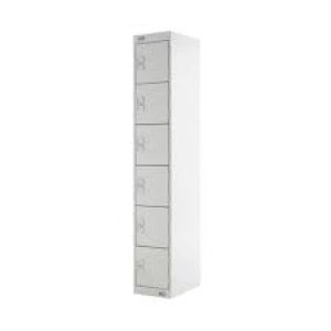 Image of Six Compartment Express Standard Locker D450mm Light Grey Door MC00164