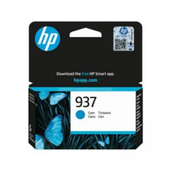 Image of HP 937 Cyan Ink Cartridge - 4S6W2NE (Original)