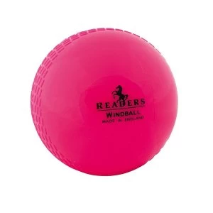Image of Readers Windball Training Mens Cricket Ball - Pink