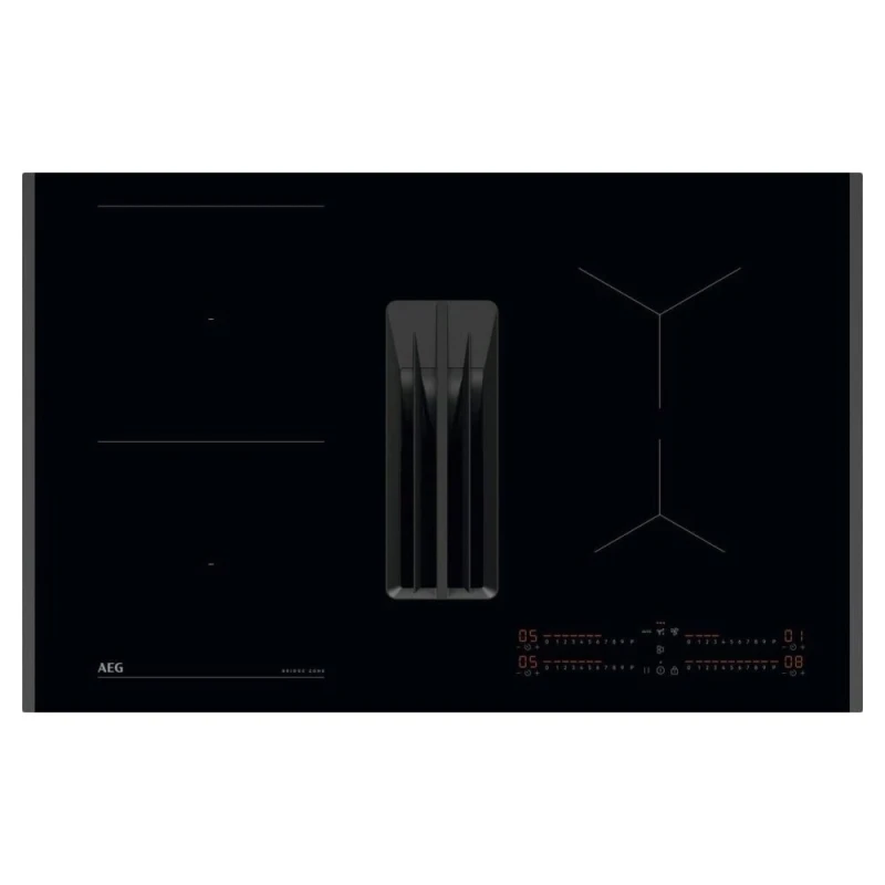 Image of AEG 6000 Bridge TH84CB03FB 81cm Induction Hob - Black - For External / Recirculation Ventilation