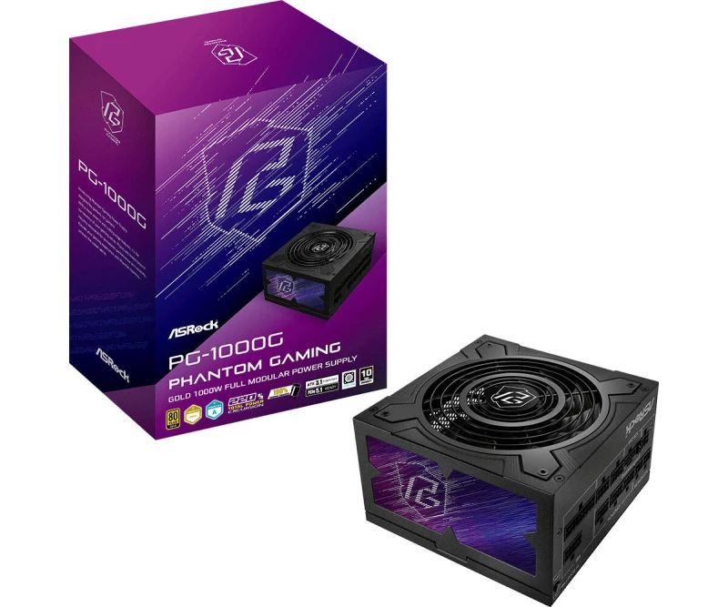Image of ASRock Phantom Gaming 1000W ATX 3.1 PCIe 5.1 80 Plus Gold Modular Power Supply