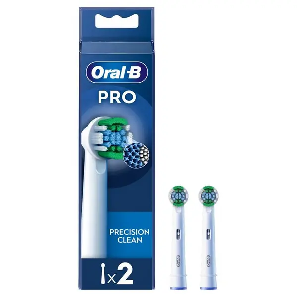 Oral B Pro Precision Clean Electric Toothbrush Replacement Heads 2Pcs