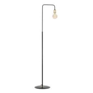 image of Savo Black Floor Lamp 1x E27