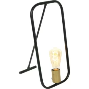 image of Sienna Novac Table Lamp Black Matt, Gold Matt