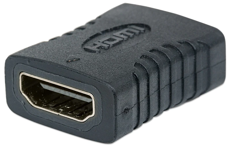 Image of Manhattan Manhattan HDMI Coupler 4K@60Hz (Premium High Speed) Female to Female Straight Connection Black Equivalent to GCHDMIFF 4K Ultra HD x 2k Fully