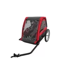 image of Raleigh Entrepid 2 Seater Child Trailer - Red