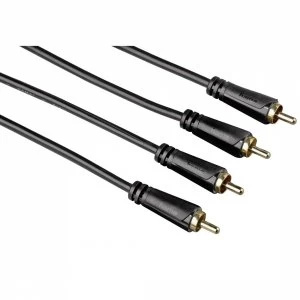 Image of Audio Cable 2 RCA plugs - 2 RCA plugs Gold-plated 1.5m