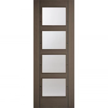 Image of Vancouver Internal Glazed Prefinished Chocolate Grey 4 Lite Door - 838 x 1981mm