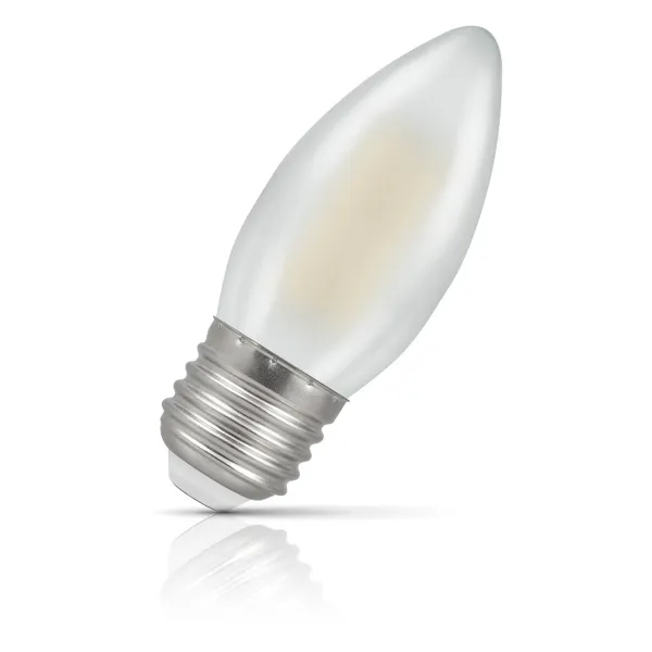Image of Crompton Lamps LED Candle 4.2W E27 Filament Warm White Pearl (40W Eqv)