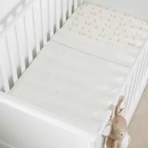 image of Ickle Bubba Bunnychino 2.5 Tog Cot Quilt Natural