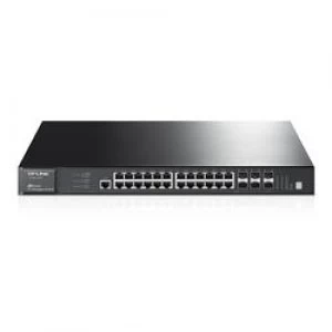 image of TP LINK T3700G-28TQ JetStream 28-Port Gigabit Stackable L3 Managed