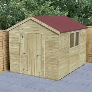 image of Forest Garden Timberdale 10 x 8ft Apex Shed with Assembly