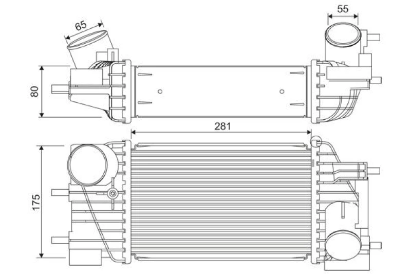 Image of Intercooler VALEO 822919