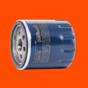 Image of PURFLUX Oil filter LS867B Engine oil filter FIAT,PEUGEOT,HYUNDAI,DUCATO Kasten (244),DUCATO Pritsche/Fahrgestell (230)
