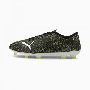 Image of PUMA Ultra 4.2 FG/AG Mens Football Boots, Black/White/Yellow Alert, size 9.5, Shoes