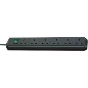 Image of Brennenstuhl Eco-Line 6 Gang 1.5m Black