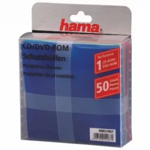 image of Hama Cd-rom/DVD-Rom Protective Sleeves 50