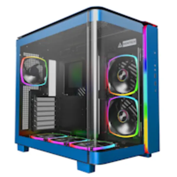 Image of Montech KING 95 PRO Midi-Tower, Tempered Glass, ARGB - Blue
