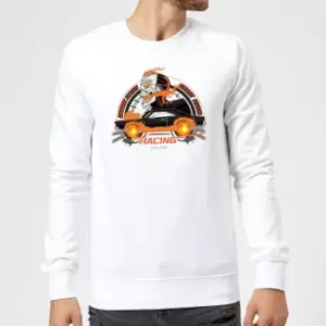 image of Marvel Ghost Rider Robbie Reyes Racing Sweatshirt - White - S