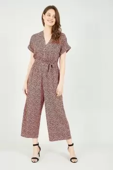 image of Yumi Animal Dash Print Jumpsuit