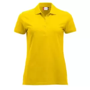 Image of Clique Womens/Ladies Marion Polo Shirt (S) (Lemon)
