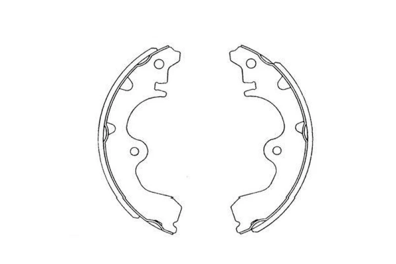 Image of KAVO PARTS Brake Shoe Set KAVO PARTS KBS-9902