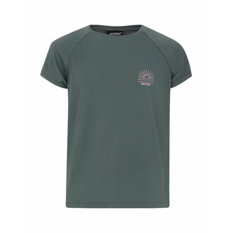 Image of Protest Girl's T-Shirt Protest Prtreshma Rashguard Vert Female 4 ans