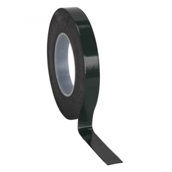 Image of SEALEY DSTG1910 Double-Sided Adhesive Foam Tape 19mm x 10mtr Green Backing