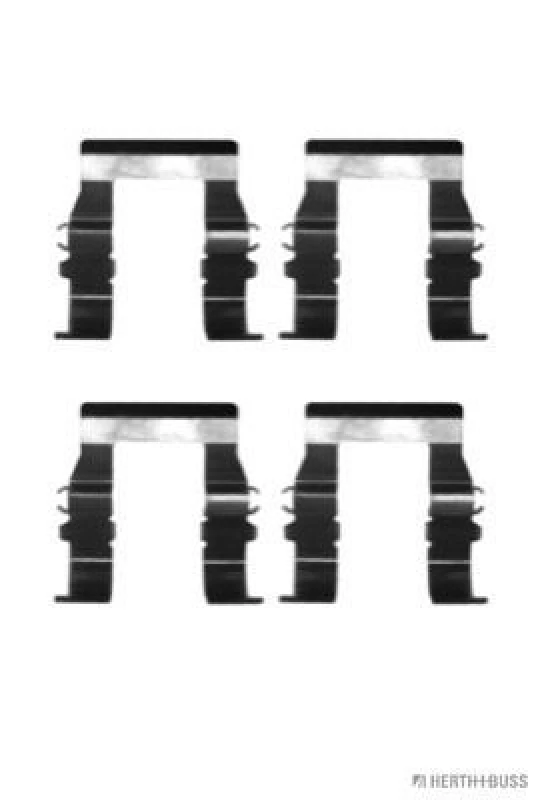 Image of Brake pad fitting kit HERTH+BUSS JAKOPARTS J3665007
