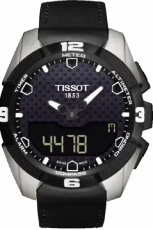 Mens Tissot T-Touch Expert Solar Titanium Alarm Chronograph Solar Powered Watch T0914204605100