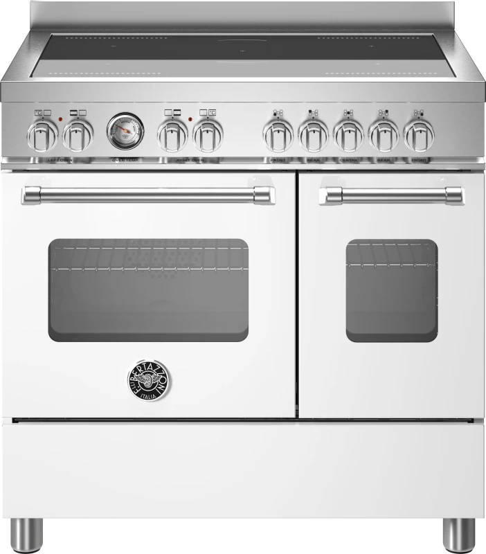 Image of Bertazzoni Master Series MAS95I2EBIC 90cm wide Electric Range Cooker with Induction Hob - Bianco - A Rated
