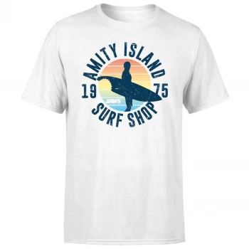 image of Jaws Amity Surf Shop T-Shirt - White - XS