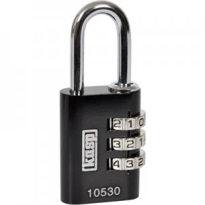 image of Kasp K10530BLAD Padlock 30 mm Black Combination