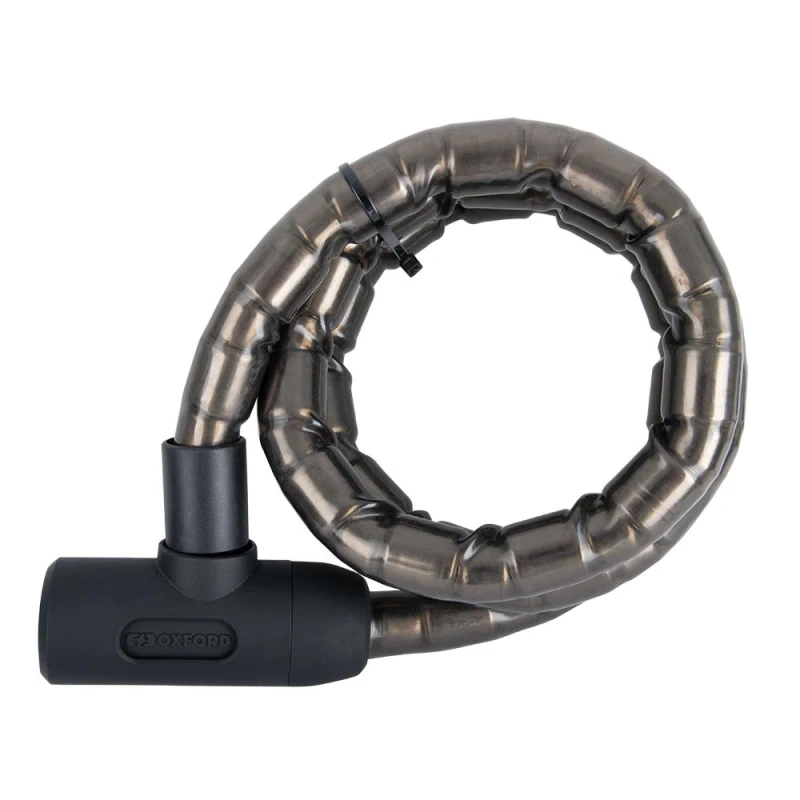 Image of Oxford Oxford LK135 Barrier Armoured Cable Lock 1.4mx25mm Smoke