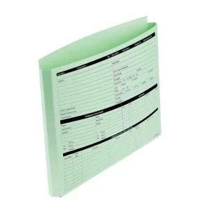 Image of Personnel Wallets Pre printed Extra Capacity Expandable Gusset Green