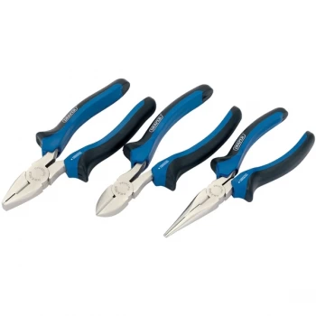 Image of Draper Soft Grip Pliers Set 3 Piece