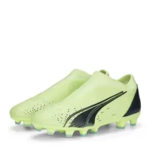 image of Puma Ultra .3 Laceless Junior FG Football Boots - Yellow