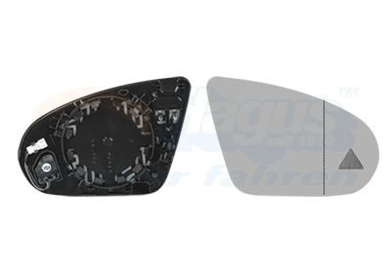 Image of VAN WEZEL Wing mirror glass VAN WEZEL 2946836
