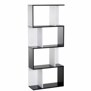 Image of Cooper 4-tier Room Divider Bookcase, Black