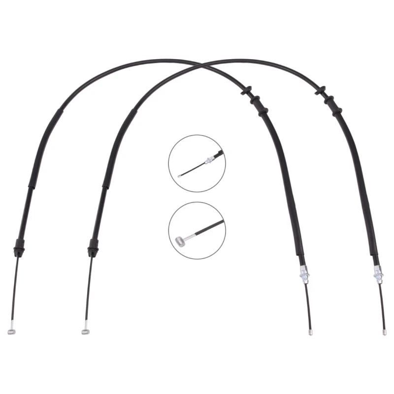 Image of RIDEX 124C1076 Brake Cable Rear, 1456/1225+1456/1225mm Cable,parking brake (124)