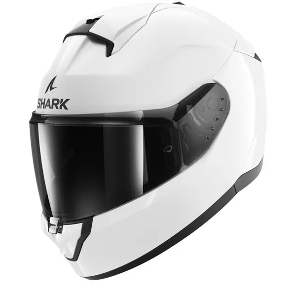 Image of Shark Ridill 2 Blank White Azur WHU Full Face Helmet Size XL